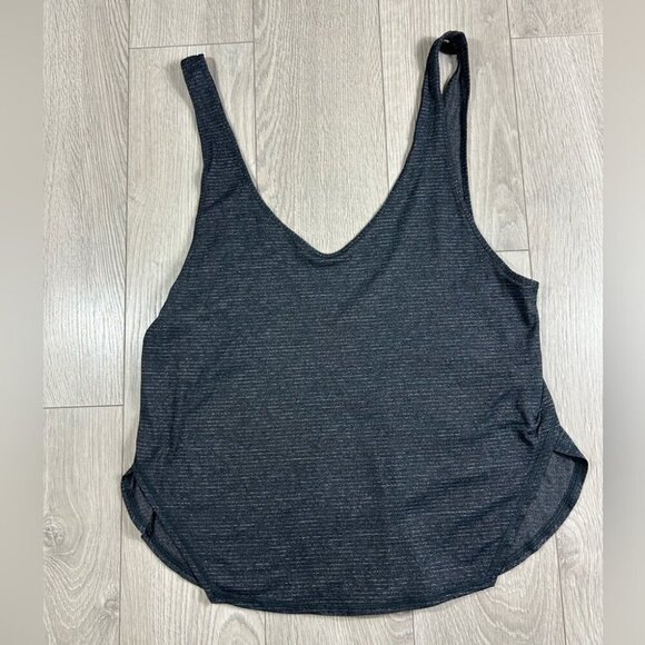 Lululemon Seek The Heat Tank Top Heathered Black / Black - Picture 3 of 10
